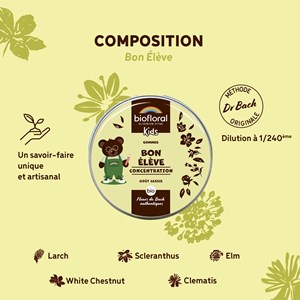 Biofloral - bon élève gommes - bio