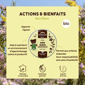 Biofloral - bon élève gommes - bio
