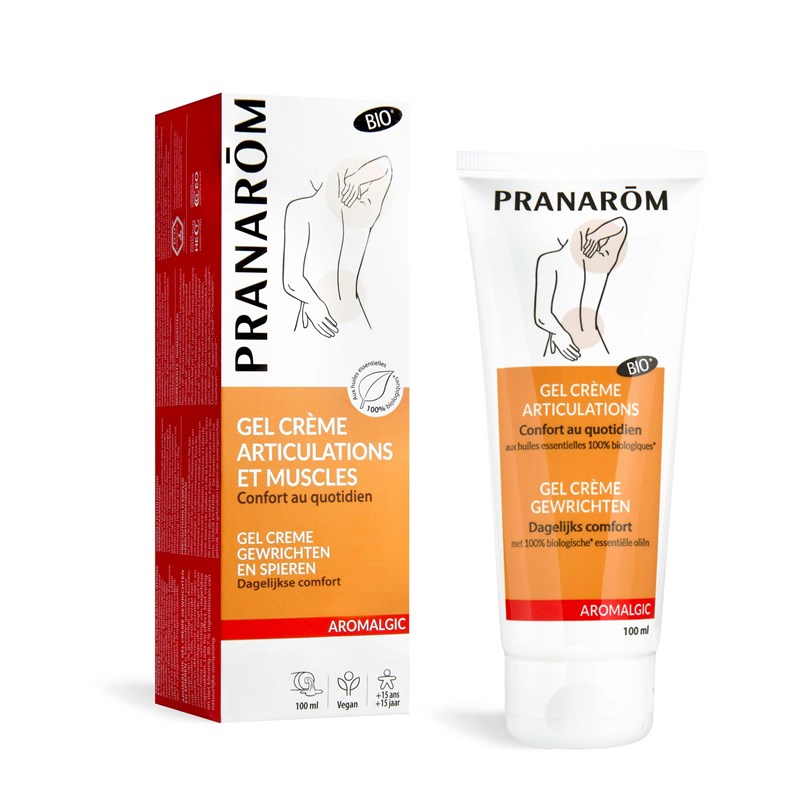 Pranarom - gel crème - articulations et muscles - bio - 100 ml