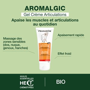 Pranarom - gel crème - articulations et muscles - bio