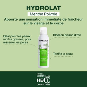 Pranarom - hydrolat de menthe poivrée - bio