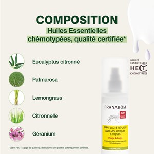 Pranarom - spray lacté anti-moustiques et tiques