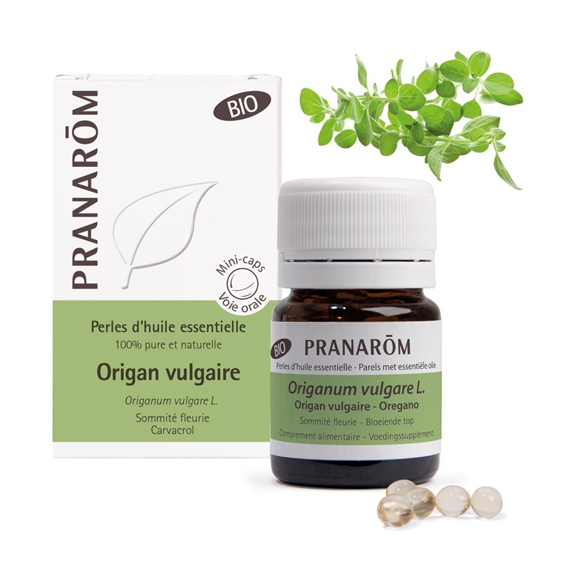Pranarom - perles d'huile essentielle d'origan vulgaire - bio
