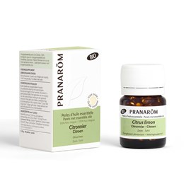 Pranarom - perles d'huile essentielle de citronnier - bio - 60 perles