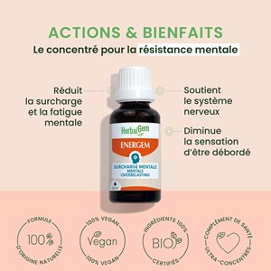 Herbalgem - energem surcharge mentale - bio