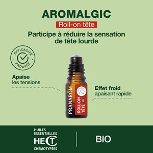 Pranarom - roll-on maux de tête - bio