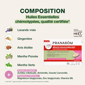 Pranarom - comprimés pour règles douloureuses