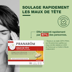 Pranarom - comprimés maux de tête