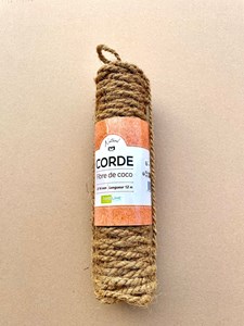 Corde en fibre de coco ø 14 mm lg 12 m