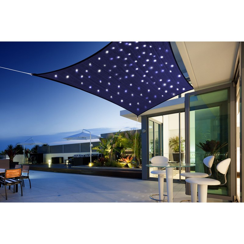 Voile rectangulaire 3x2m avec 100 leds