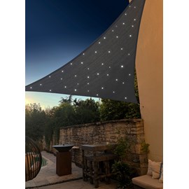 Voile triangulaire 3 m avec 75 leds