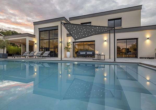 Tonnelle toile 'ciel étoilé' 350x350