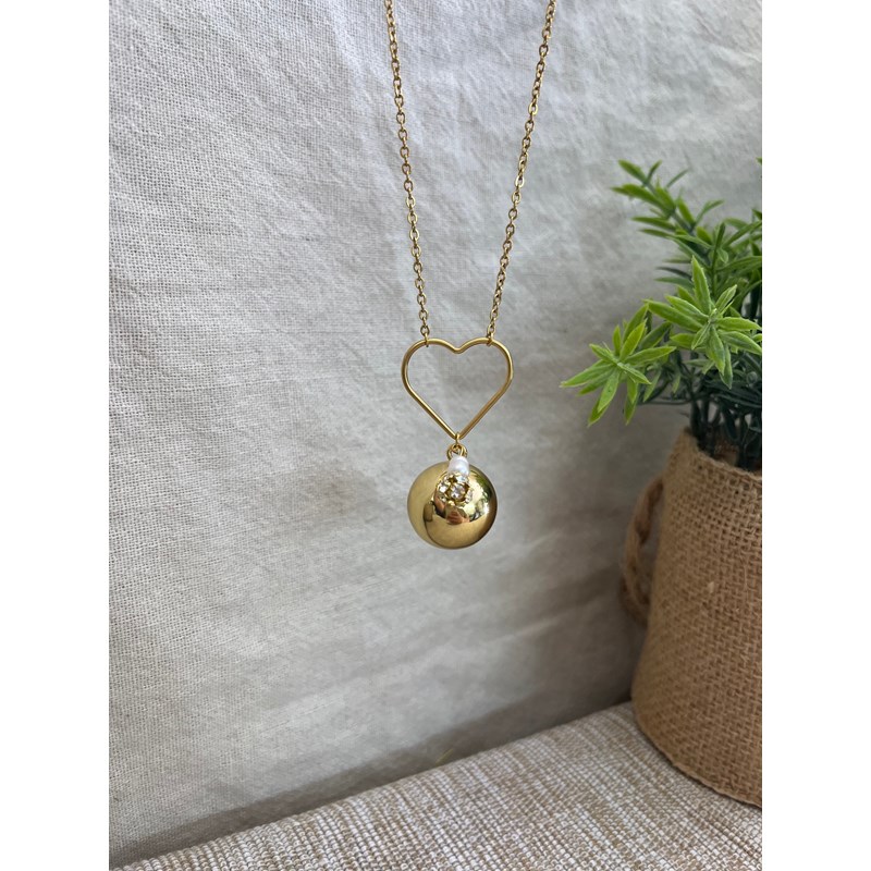 Bola de grossesse doré - milanne