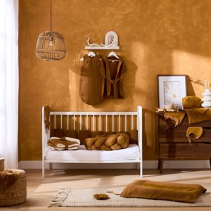 Cape de bain + gant bambou et gaze havane