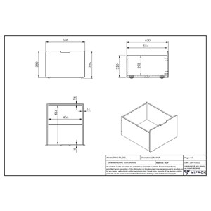 2 tiroirs de rangement pour lit gris