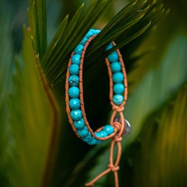 Bracelet facelia pierres de turquoise