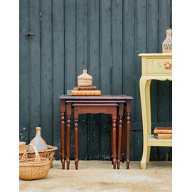 Lot de 3 tables gigognes en bois n°81