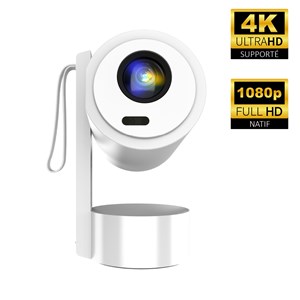 Vidéoprojecteur android 13 4k, portable & rechargeable batterie 5000mah