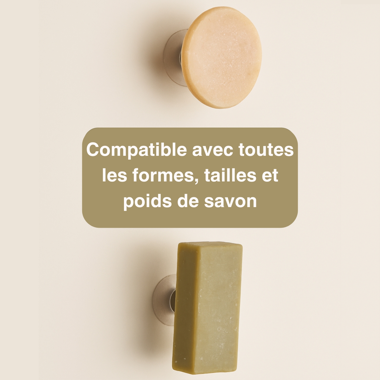 Porte-savon Transparent sans trace, porte-savon mural, porte-savon sans