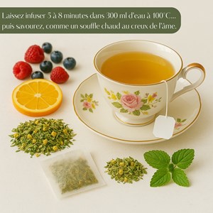 Tisane bio ginger glow – infusion gingembre & citron, énergie & digestion