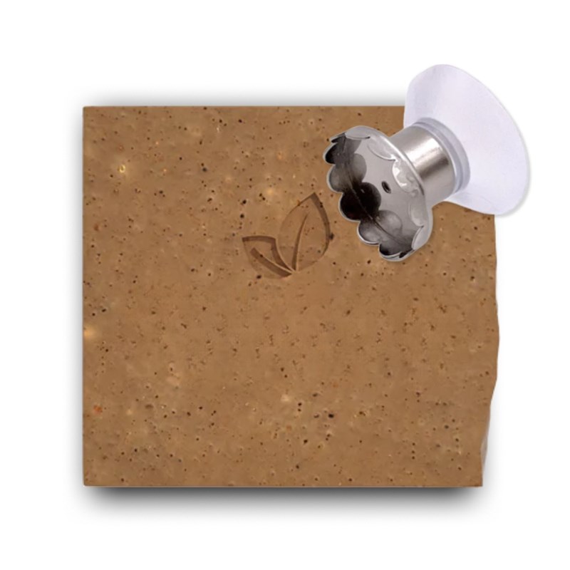 Duo savon exfoliant café bio + support magnétique fabriqué en france