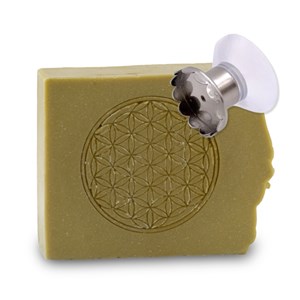 Duo shampoing solide bio fleur de vie et support magnétique fabriqué en france