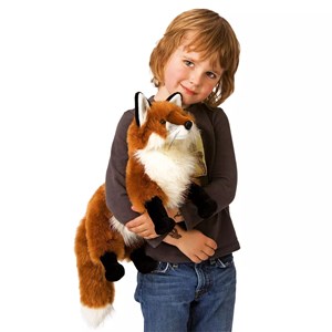 Marionnette à main renard roux