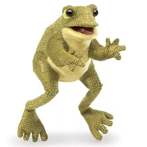 Marionnette à main grenouille rigolote