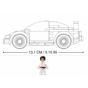 Model bricks - voiture de sport italienn