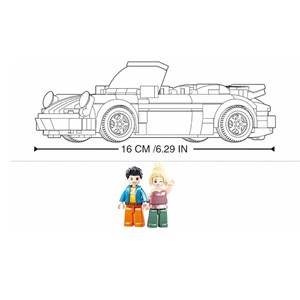 Model bricks - voiture de sport allemand