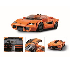 Model bricks - voiture de sport orange