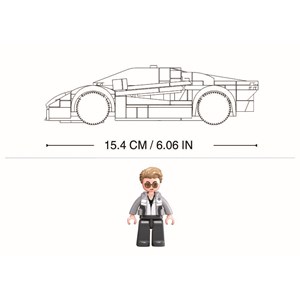 Model bricks - voiture de sport orange