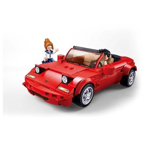 Model bricks - voiture de sport mx5 roug