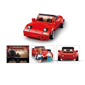 Model bricks - voiture de sport mx5 roug