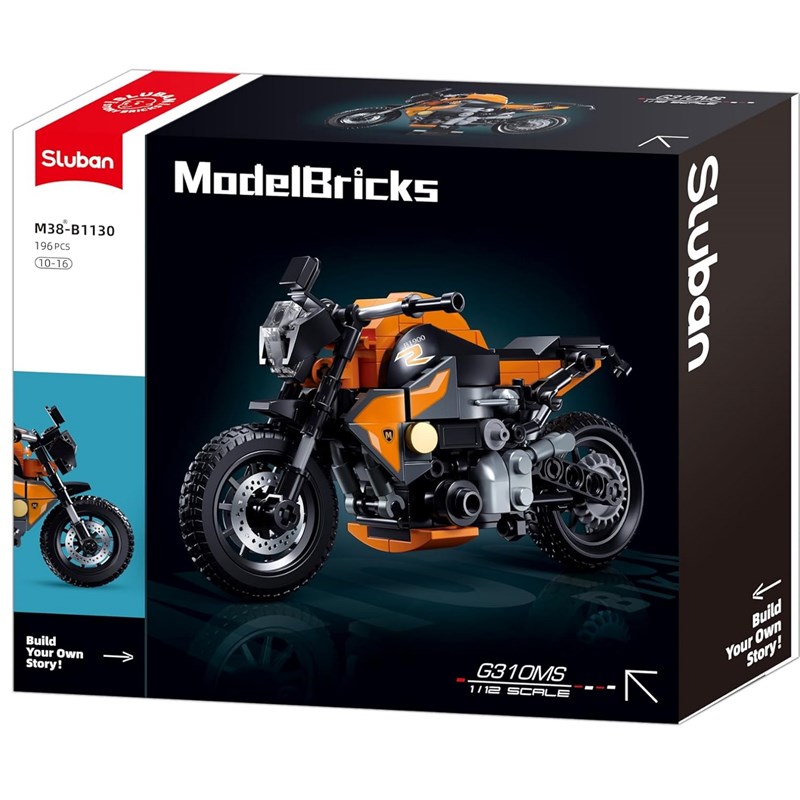 Model bricks - moto orange