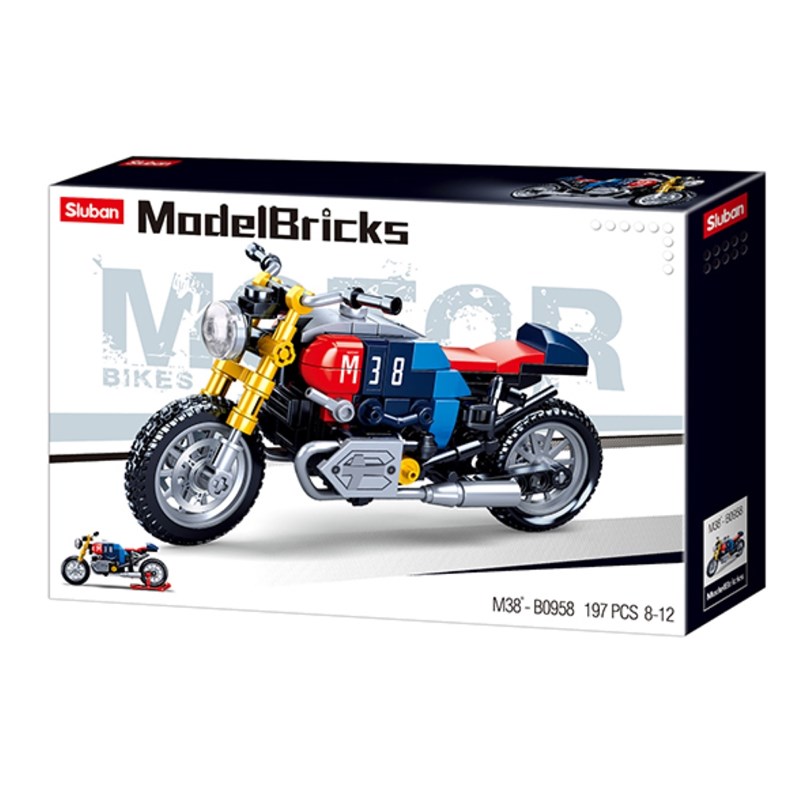 Model bricks - moto café racer
