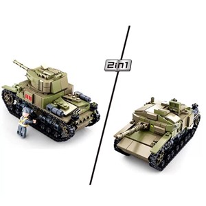 Army wwii - char d'assaut italien 2 en 1