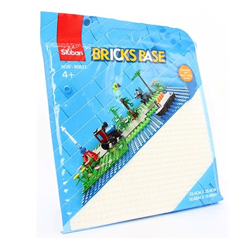 Plaque de base briques de jeux - blanche