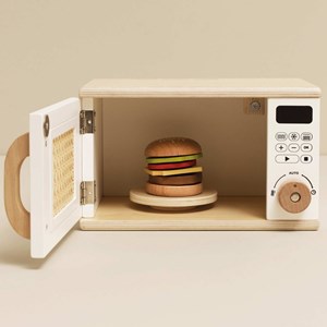 Four à micro-ondes en bois