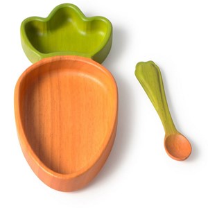 Assiette à compartiments et sa cuil