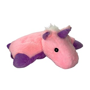 Bouillote peluche - licorne rose