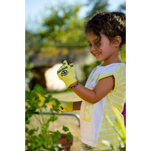Gant de jardinage enfant jaune, axel l'abeille rostaing - rostaing - 5-6 ans