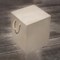 Cubix - tabouret résine finition béton - Gris