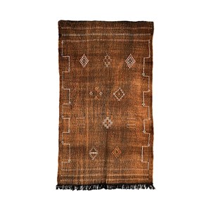 Sabra - tapis berbère en soie de cactus Jaune