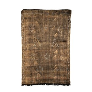 Sabra - tapis berbère en soie de cactus - modèle a12 Rose