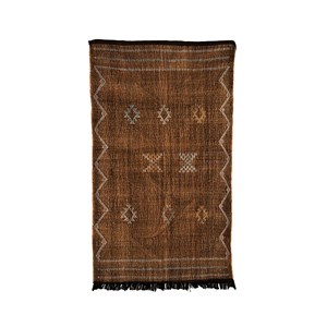 Sabra - tapis berbère en soie de cactus Blanc