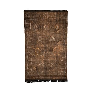 Sabra - tapis berbère en soie de cactus - modèle a16 Vert foncé