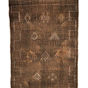 Sabra - tapis berbère en soie de cactus - modèle a16 Vert foncé