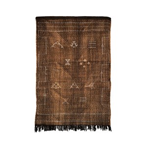 Sabra - tapis berbère en soie de cactus - modèle a24 Orangeade