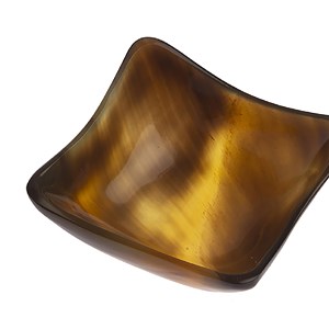 Coupelle carrée en sabot naturel -